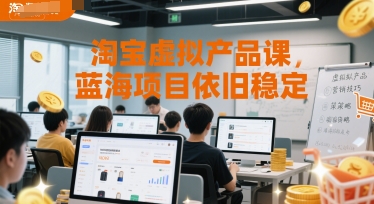 淘宝虚拟产品课，蓝海项目依旧稳定-乐码云集