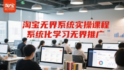 淘宝无界系统实操课程，系统化学习无界推广-乐码云集