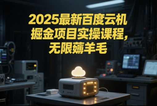 2025最新百度云机掘金项目实操课程单窗口保底5-10元月收益单窗口150+【揭秘】-乐码云集
