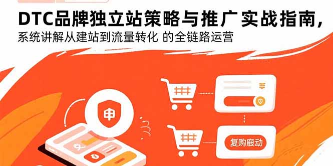 DTC品牌独立站策略与推广实战指南，系统讲解从建站到流量转化的全链路运营-乐码云集