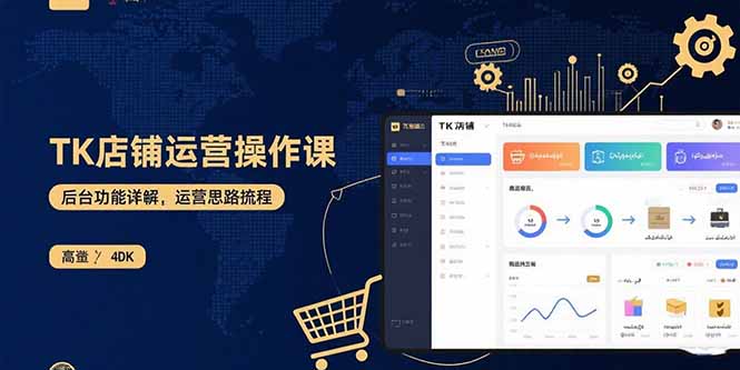TK店铺运营实操课：后台功能详解，商品上架流程，运营思路拆解-乐码云集