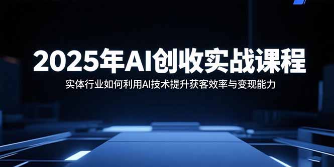 2025年AI创收实战课程：实体行业如何利用AI技术提升获客效率与变现能力-乐码云集