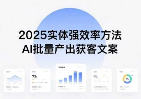实体强效率方法：AI批量产出获客文案，2025年普通人拥抱AI，实现实体创收-乐码云集