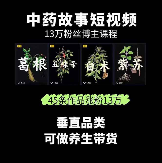 图片[2]-中药文化赛道：溯源故事开发，AI工具实战，平台运营，全方位解锁中医流量变现新路径-乐码云集