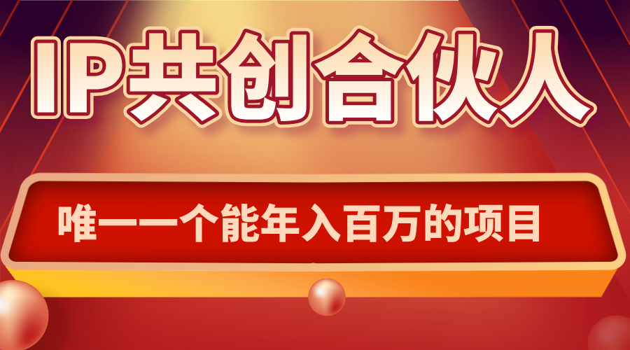 如何通过IP共创合伙人一起合伙“卖项目”-乐码云集