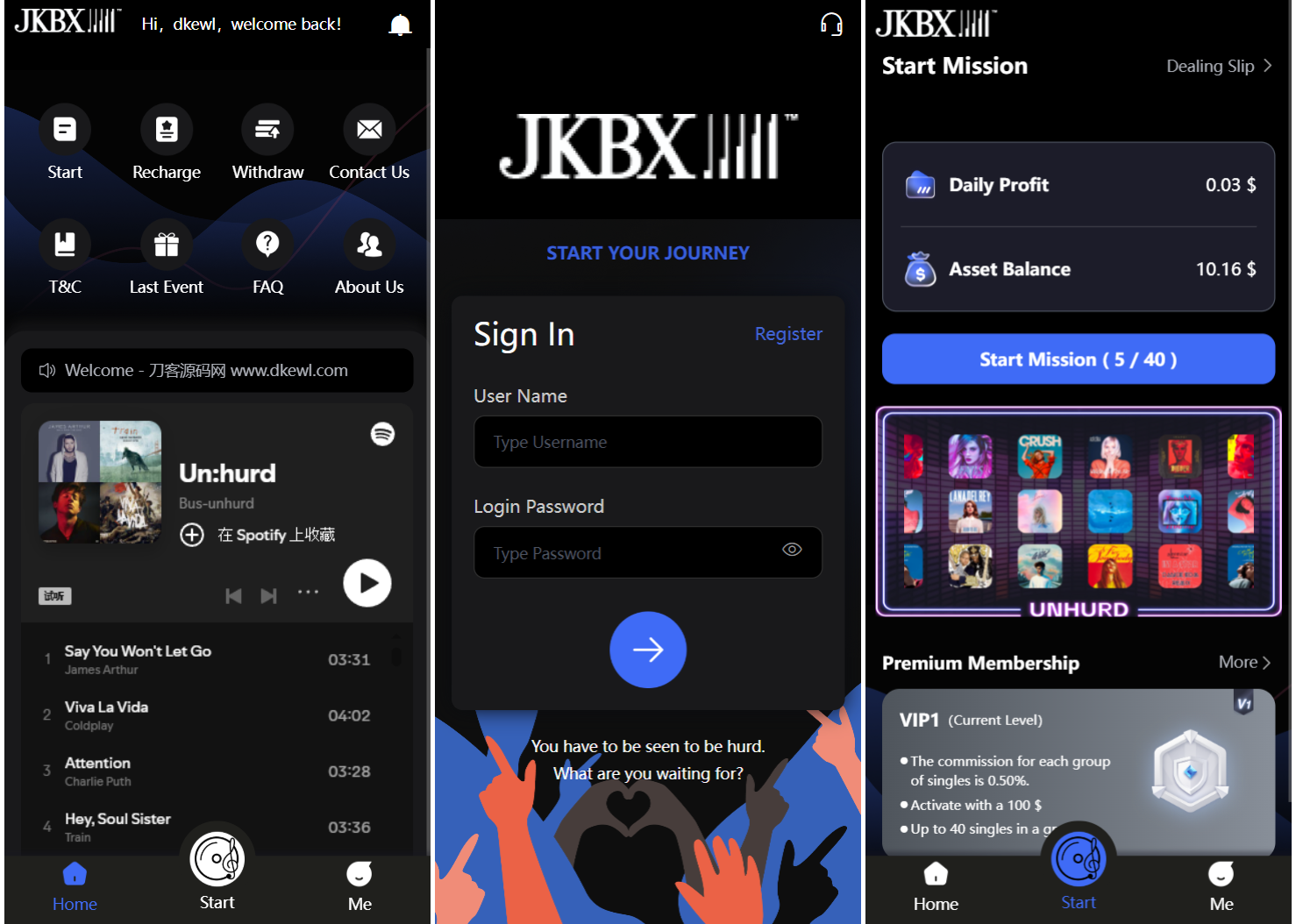 JKBX海外音乐抢单系统源码 Thinkphp框架 附教程-乐码云集