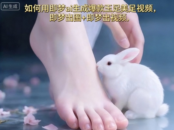 如何用即梦ai生成爆款玉足美足视频，即梦出图+即梦出视频，快速涨粉-乐码云集