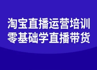 淘宝直播运营培训-零基础学会直播卖货-乐码云集