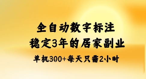 全自动数字标注，稳定3年的蓝海项目，居家也能矩阵开干的副业，单机日入3张+【揭秘】-乐码云集