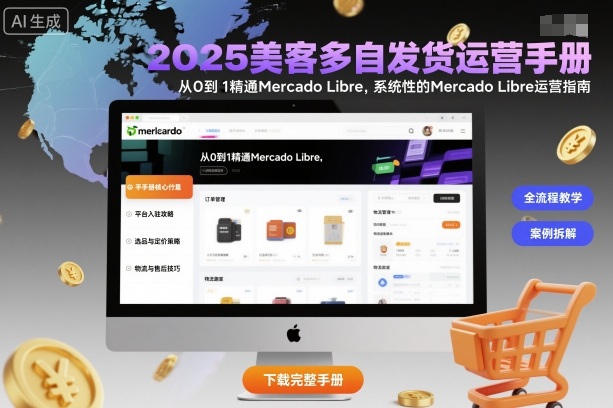 2025美客多自发货运营手册：从0到1精通Mercado Libre，系统性的Mercado Libre运营指南-乐码云集
