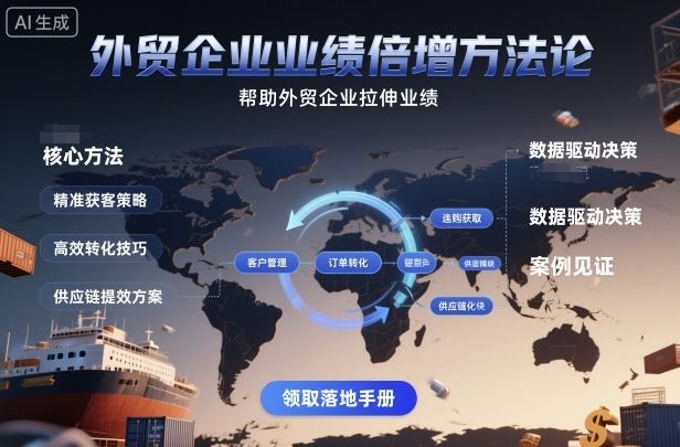外贸企业业绩倍增方法论，帮助外贸企业拉伸业绩-乐码云集