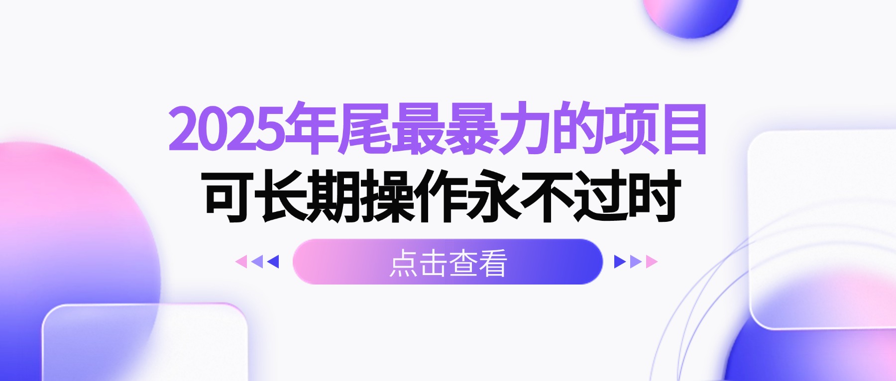 2025年尾最暴力的项目可长期操作永不过时-乐码云集