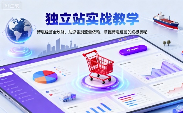 独立站实战教学，跨境经营全攻略，助您告别流量依赖，掌握跨境经营的终极奥-乐码云集