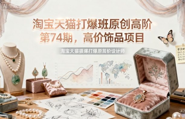淘宝天猫打爆班原创高阶第74期，高价饰品项目-乐码云集