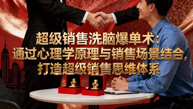 超级销售洗脑爆单术：通过心理学原理与销售场景结合,打造超级销售思维体系-乐码云集
