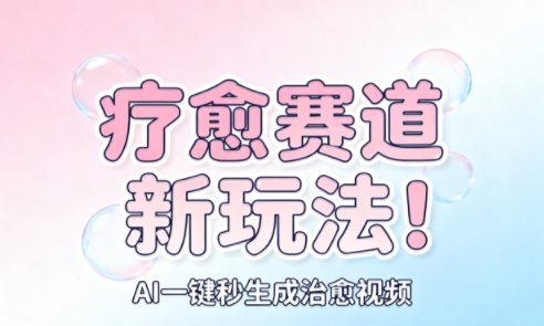 AI+疗愈+一键生成，一分钟一条素材，每天想要多少素材就多少素材，矩阵做，月入1W-乐码云集