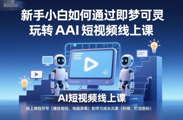 新手小白如何通过即梦可灵玩转AI短视频线上课-乐码云集