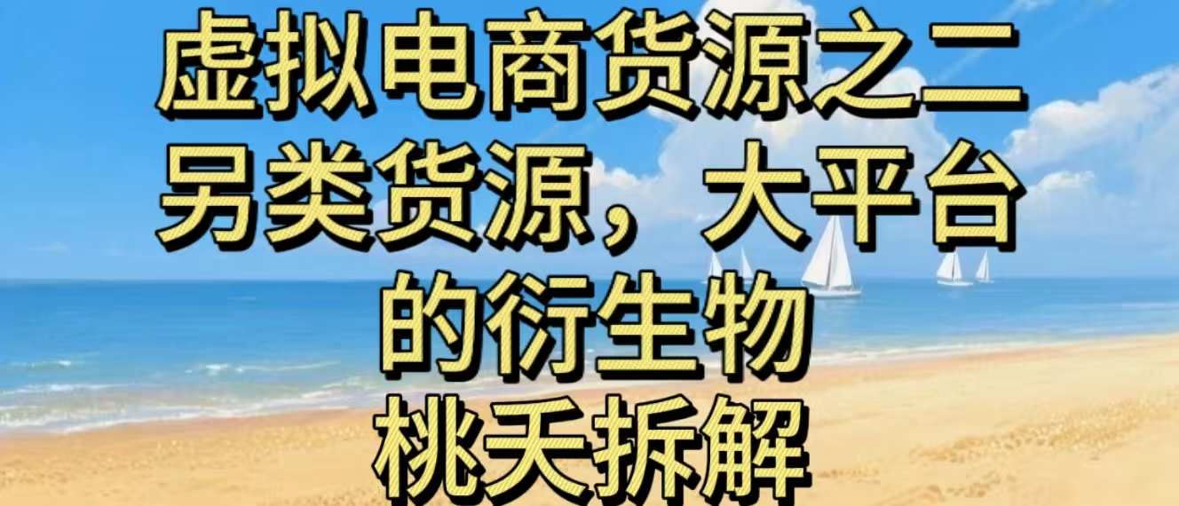 虚拟电商之二—另类的货源，大平台的衍生物-乐码云集