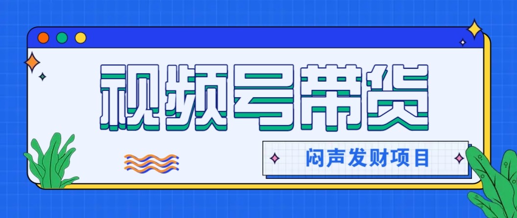 微信视频号带货项目，轻松日赚赚2000+，这个挣钱入口很多伙伴都在闷声发财-乐码云集