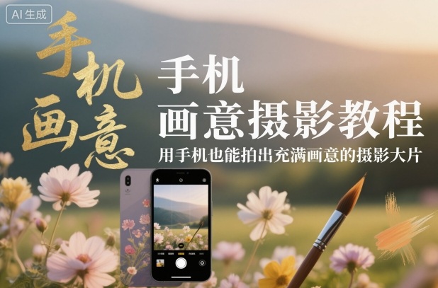 手机画意摄影教程，用手机也能拍出充满画意的摄影大片-乐码云集