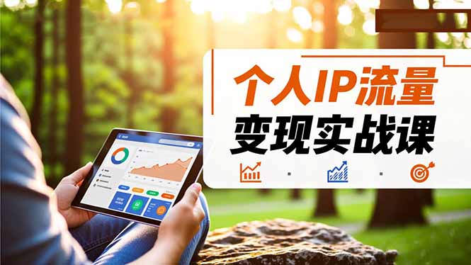 个人IP流量变现实战课，涵盖多平台引流、打造个人IP并实现稳定流量变现-乐码云集
