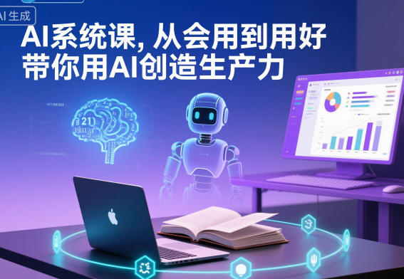 AI系统课，从会用到用好，带你用AI创造生产力-乐码云集