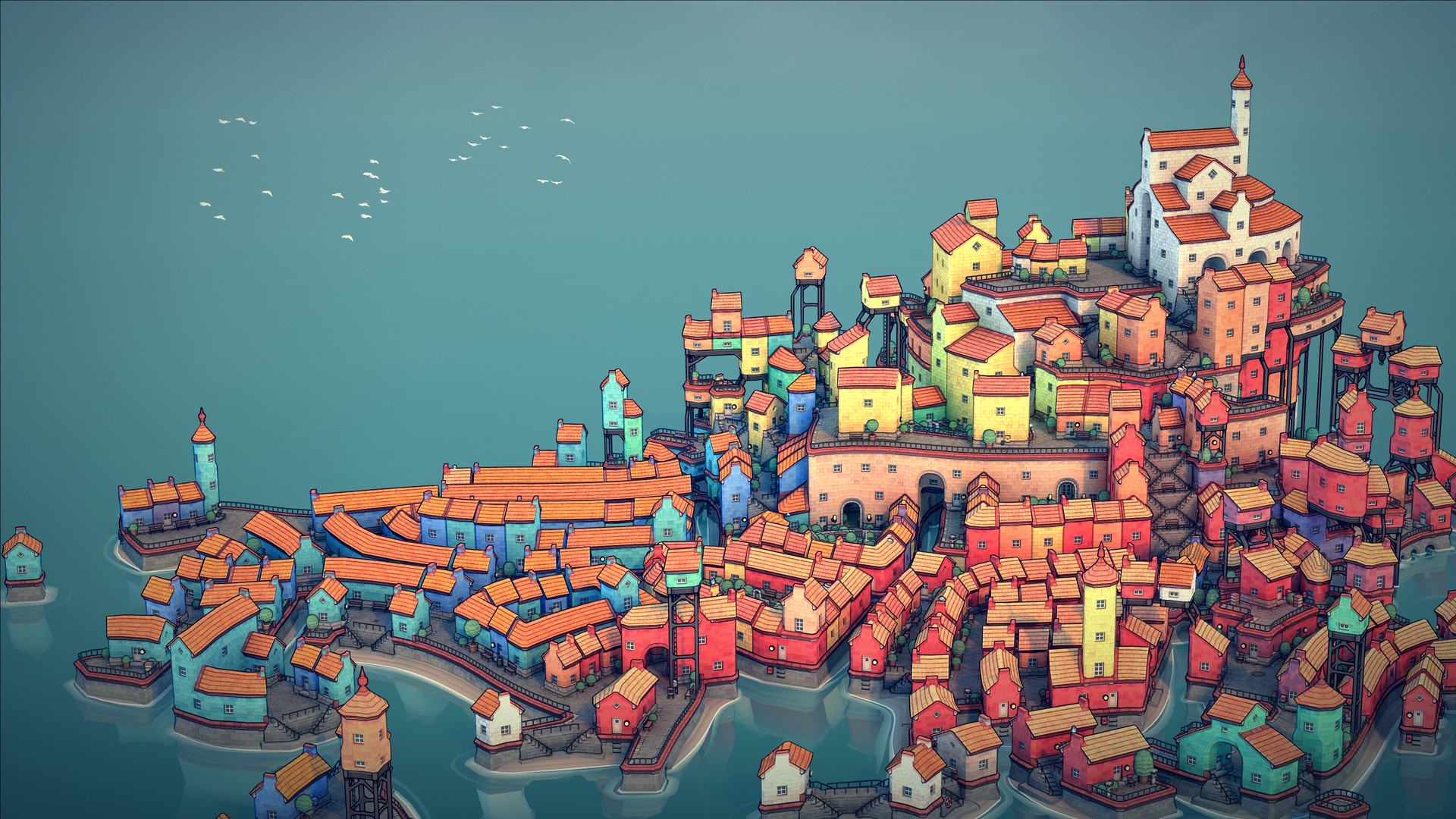 《城镇设计师 Townscaper》Switch中文版NSP下载 – 含1.0.1补丁-乐码云集