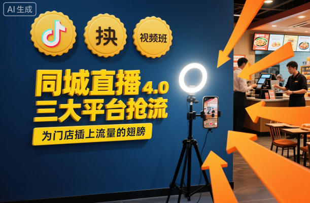 同城直播实操班4.0，三大平台抢流，为门店插上流量的翅膀-乐码云集