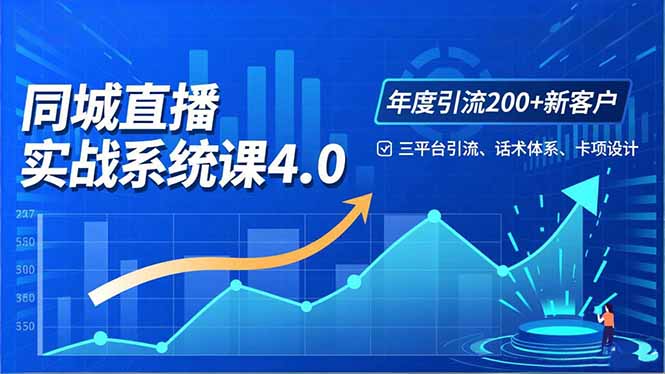 实体店直播实战班4.0，三平台引流、话术体系、卡项设计，年度引流200客月增10万-乐码云集