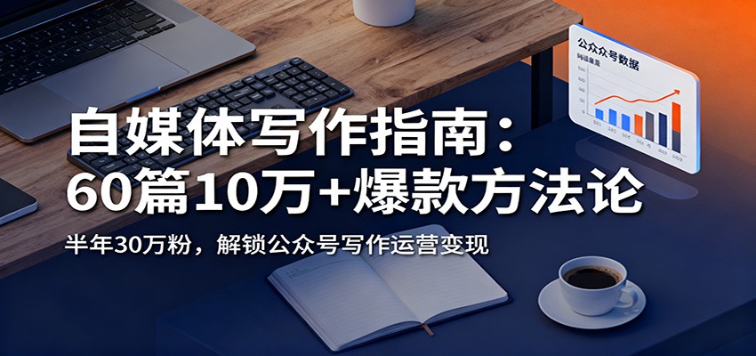 自媒体写作指南：60篇10万+爆款方法论，半年30万粉，解锁公众号写作运营变现-乐码云集