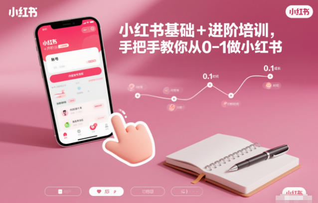 小红书基础+进阶培训，手把手教你从0-1做小红书-乐码云集