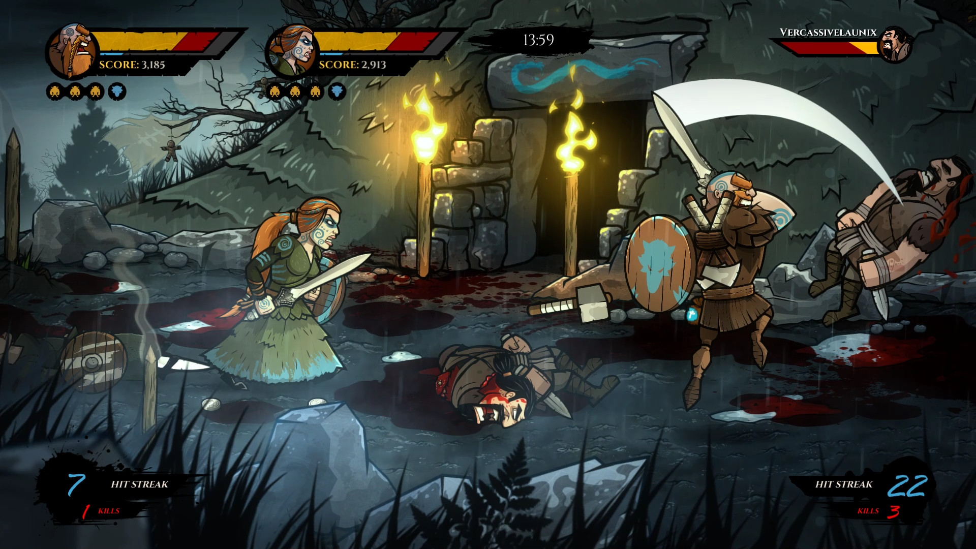 《狼刃 Wulverblade》Switch中文版NSP下载 – 含1.3.0补丁-乐码云集