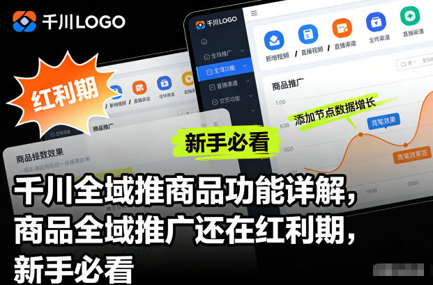 千川全域推商品功能详解，商品全域推广还在红利期，新手必看-乐码云集