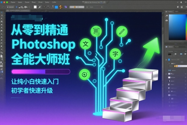从零到精通Photoshop全能大师班,让纯小白快速入门,初学者快速升级