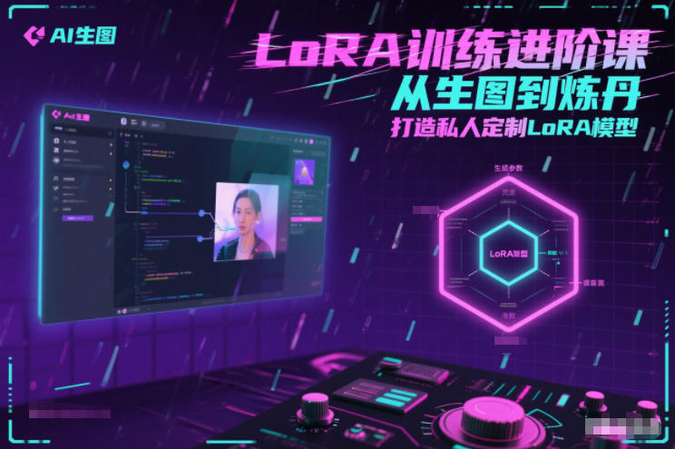 LoRA训练进阶课，从生图到炼丹，打造私人定制LoRA模型-乐码云集