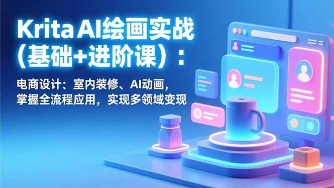 Krita AI绘画实战(基础+进阶课-乐码云集