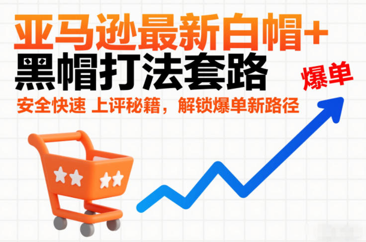 亚马逊最新白帽+黑帽打法套路，安全快速上评秘籍，解锁爆单新路径-乐码云集