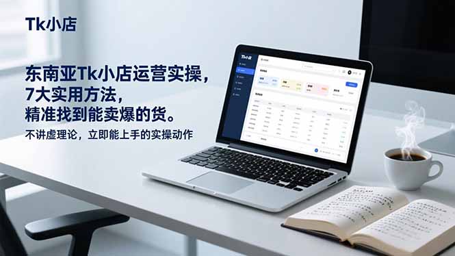 东南亚Tk小店运营实操，7大实用方法，精准找到能卖爆的货。不讲虚理论，立即能上手的实操动作-乐码云集