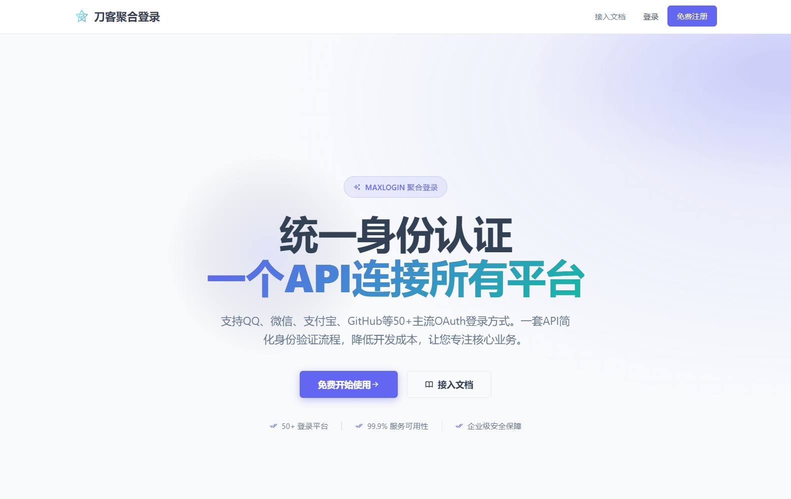 2026全新聚合登录系统源码 一栈式配置全部快捷登录接口-乐码云集