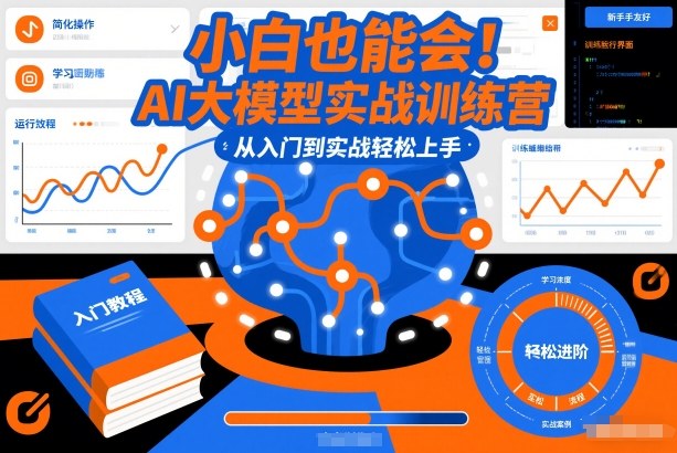 小白也能会！AI大模型实战训练营，从入门到实战轻松上手-乐码云集