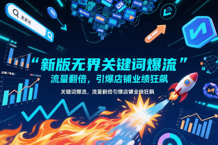 新版无界关键词爆流，流量翻倍，引爆店铺业绩狂飙-乐码云集