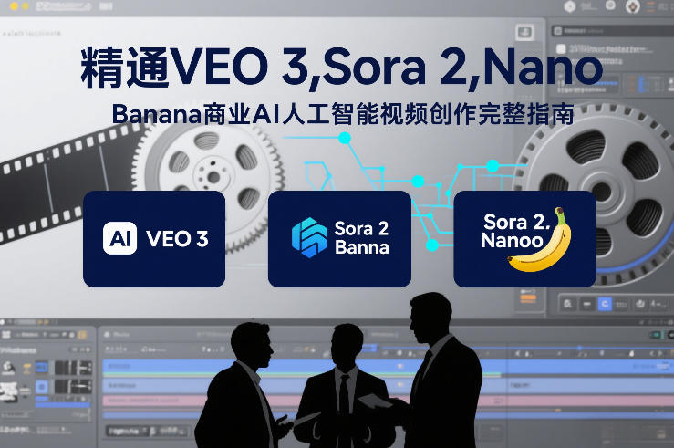 精通VEO 3，Sora 2，Nano Banana商业AI人工智能视频创作完整指南-乐码云集