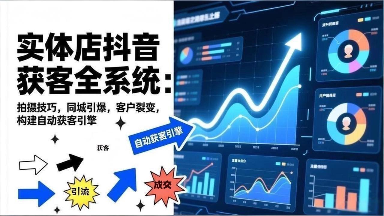 2026实体店抖音获客全系统：拍摄技巧，同城引爆，客户裂变，构建自动获客引擎-乐码云集