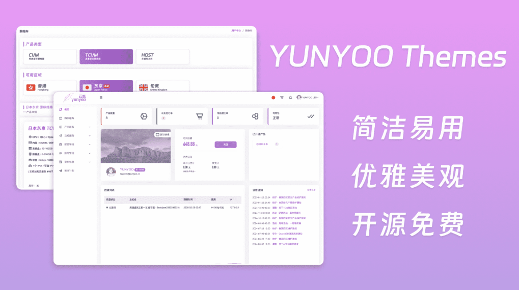 魔方财务系统 YUNYOO财务系统 新秀魔方收银系统 购物车+会员中心模板-乐码云集