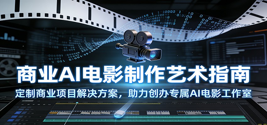 商业AI电影制作艺术指南：定制商业项目解决方案，助力创办专属AI电影工作室-乐码云集