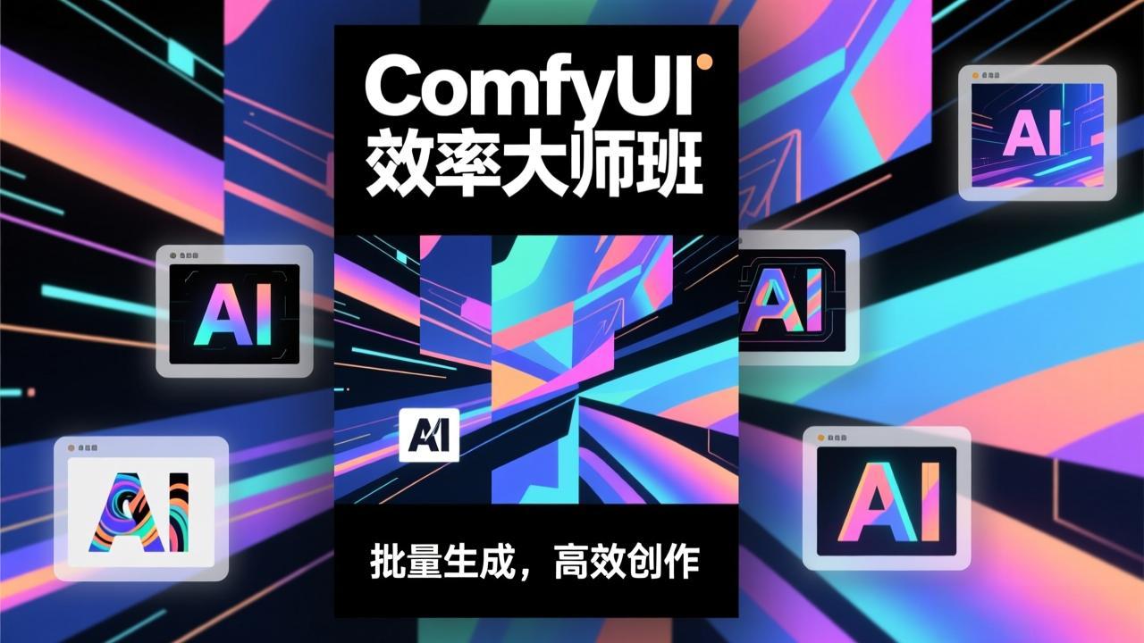 ComfyUI效率大师班：工作流搭建，批量生成，将个人AI出图效率提升5-10倍，月接单收入1-3万-乐码云集