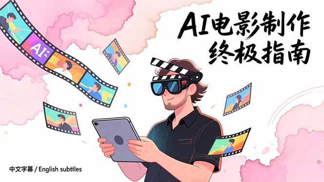 AI电影制作终极指南：从创意到成片，系统掌握智能影视全流程实战课(中英字幕-乐码云集