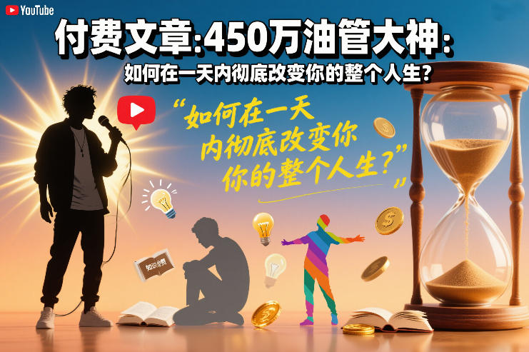 付费文章：450万油管大神：如何在一天内彻底改变你的整个人生？-乐码云集