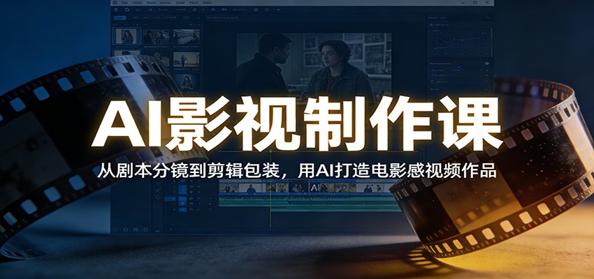AI影视制作课：从剧本分镜到剪辑包装，用AI打造电影感视频作品-乐码云集
