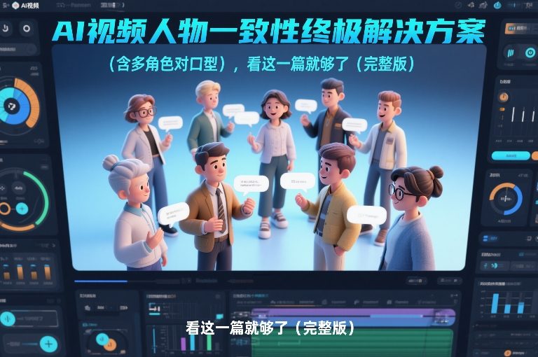 AI视频人物一致性终极解决方案(含多角色对口型)，看这一篇就够了(完整版)-乐码云集